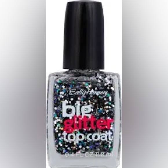 Sally Hansen Treatment Big Glitter Top Coat Nail Color, Meteor Light, 0.4 oz - Picture 1 of 2